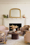 Edda Beaded Arched Mantel Mirror, 45 in in Bronze, product view 1
