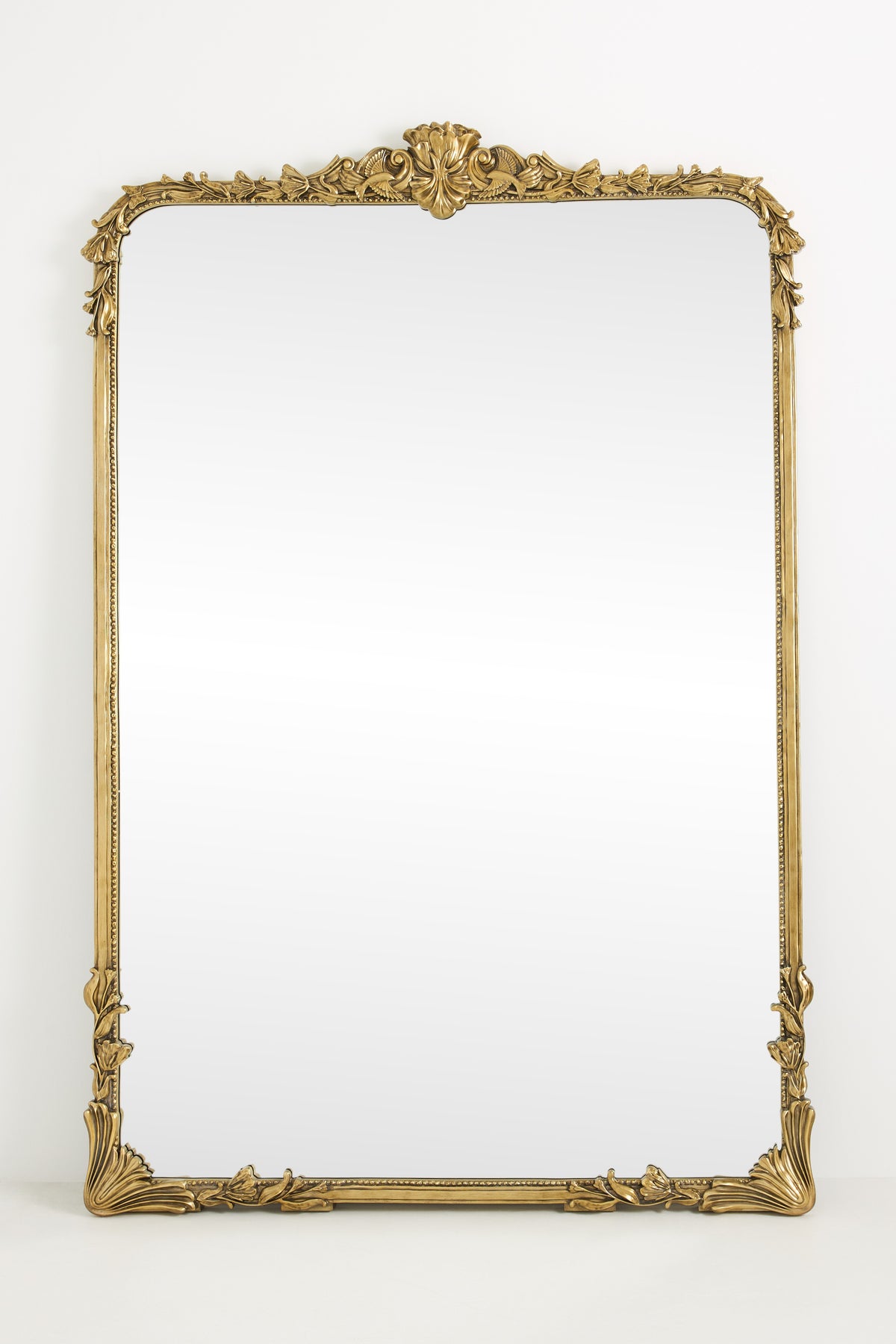 Katla Oversized Ornate Gold Floor Mirror, 7 ft, product view 1
