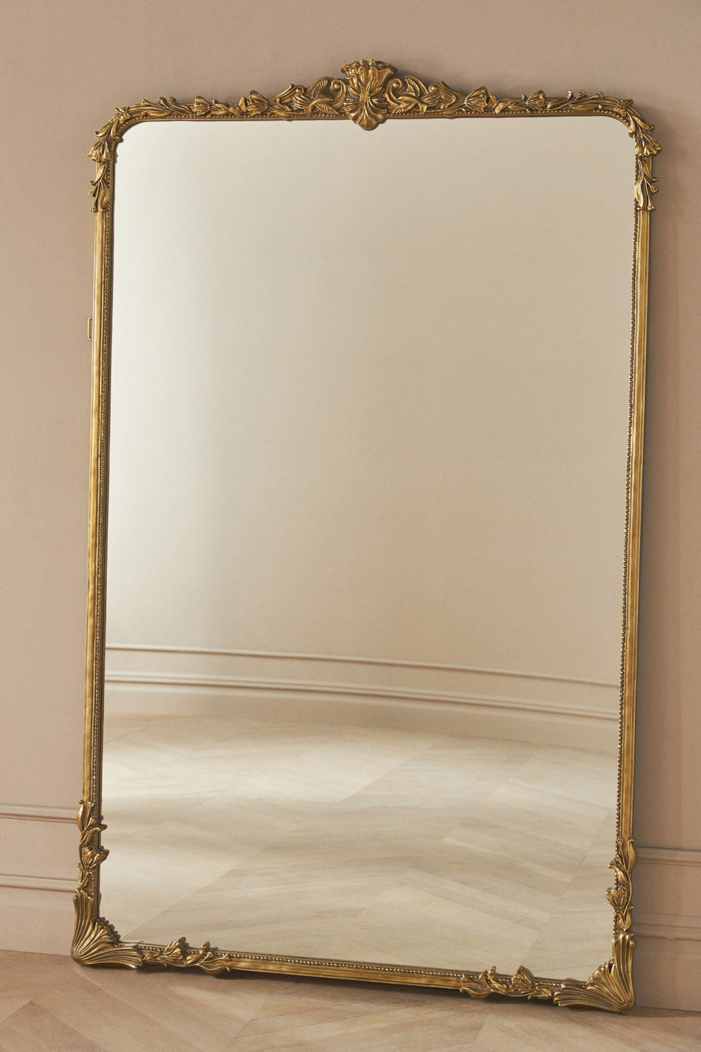 Katla Ornate Gold Floor Mirror, 6 ft, product view 4
