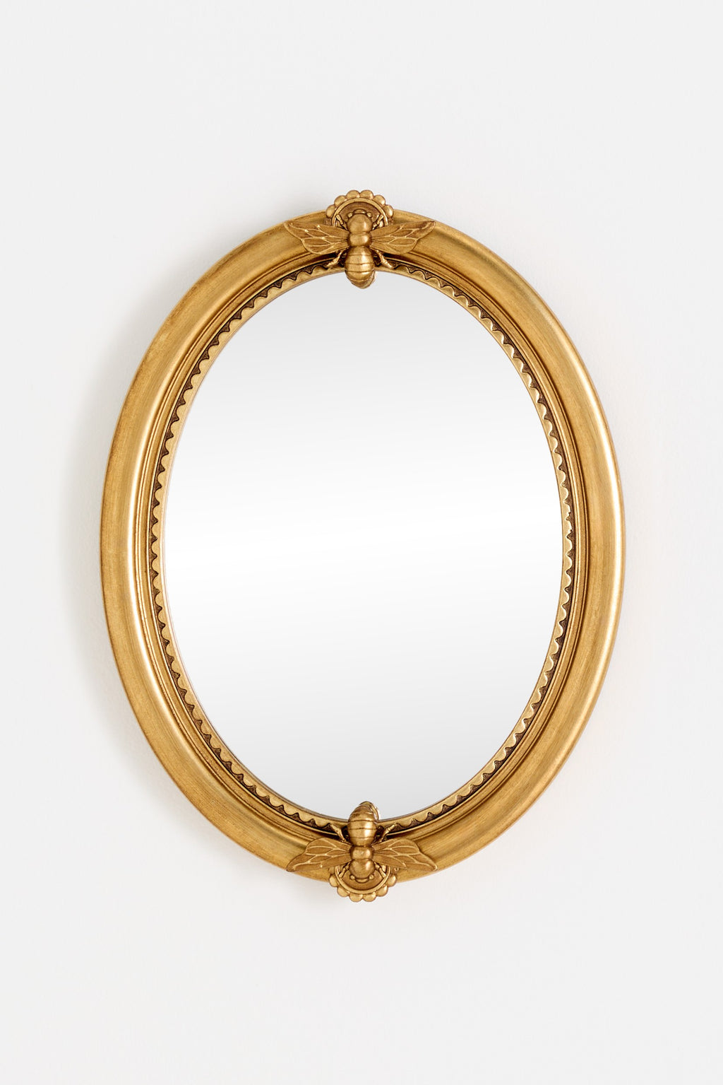 Sumar Gold Bee Petite Oval Wall Mirror, product view 1