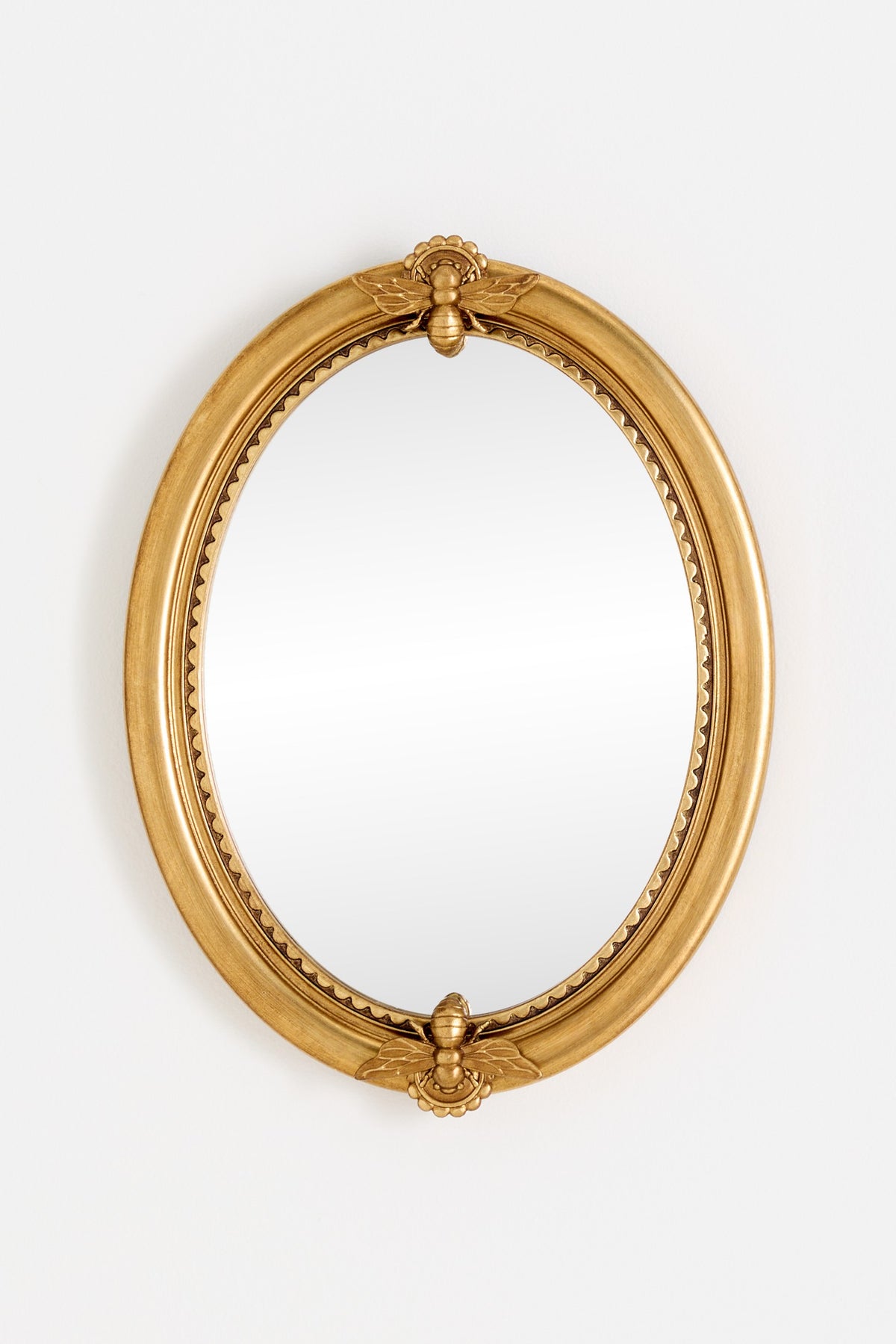 Sumar Gold Bee Petite Oval Wall Mirror, product view 1