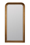 Gamla Arched Wall Mirror, Antique Brass Finish in Gold, product view 1
