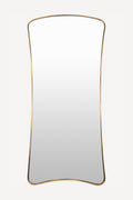 Tinna Curved Brass Full-Length Floor Mirror, 78 in in 070 Gold, product view 1