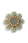 Gloa Green Petal Flower Petite Wall Mirror, product view 1