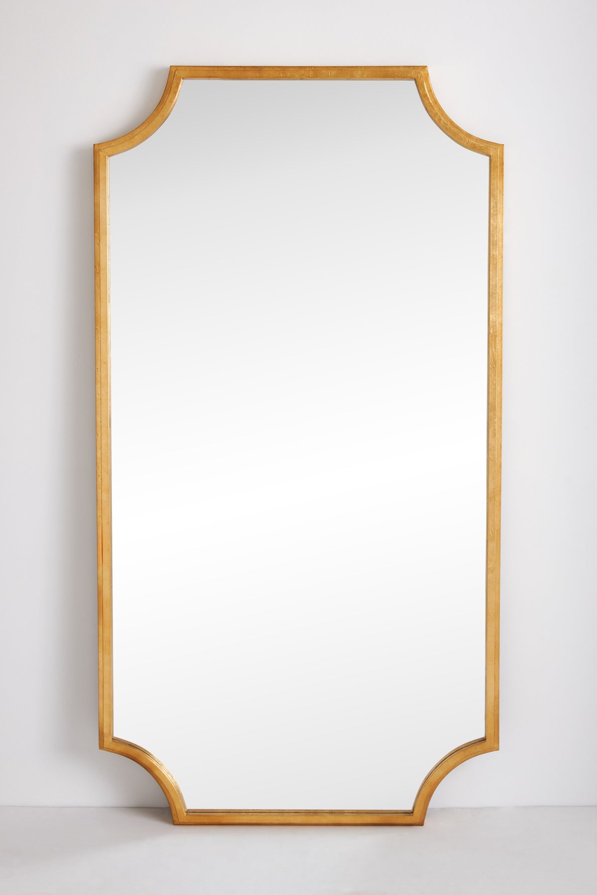 Sif Gilded Notched-Corner Mirror, Wall or Full-Length in 070 Gold, product view 3