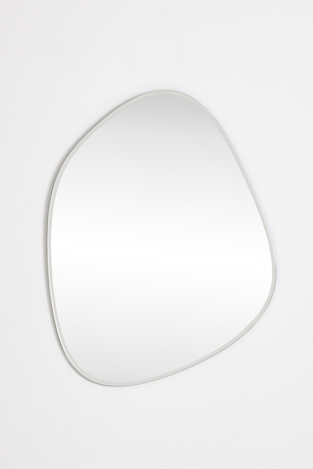 Steina Frameless Organic Beveled Wall Mirror in 007 Silver, product view 3