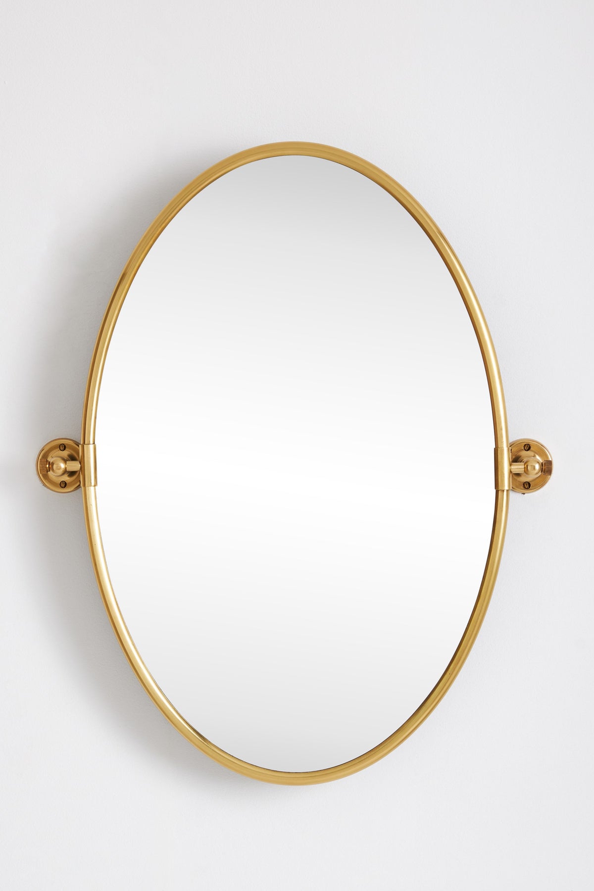 Eir Pivoting Bathroom Wall Mirror, Brass Finish in 070 Gold, product view 8