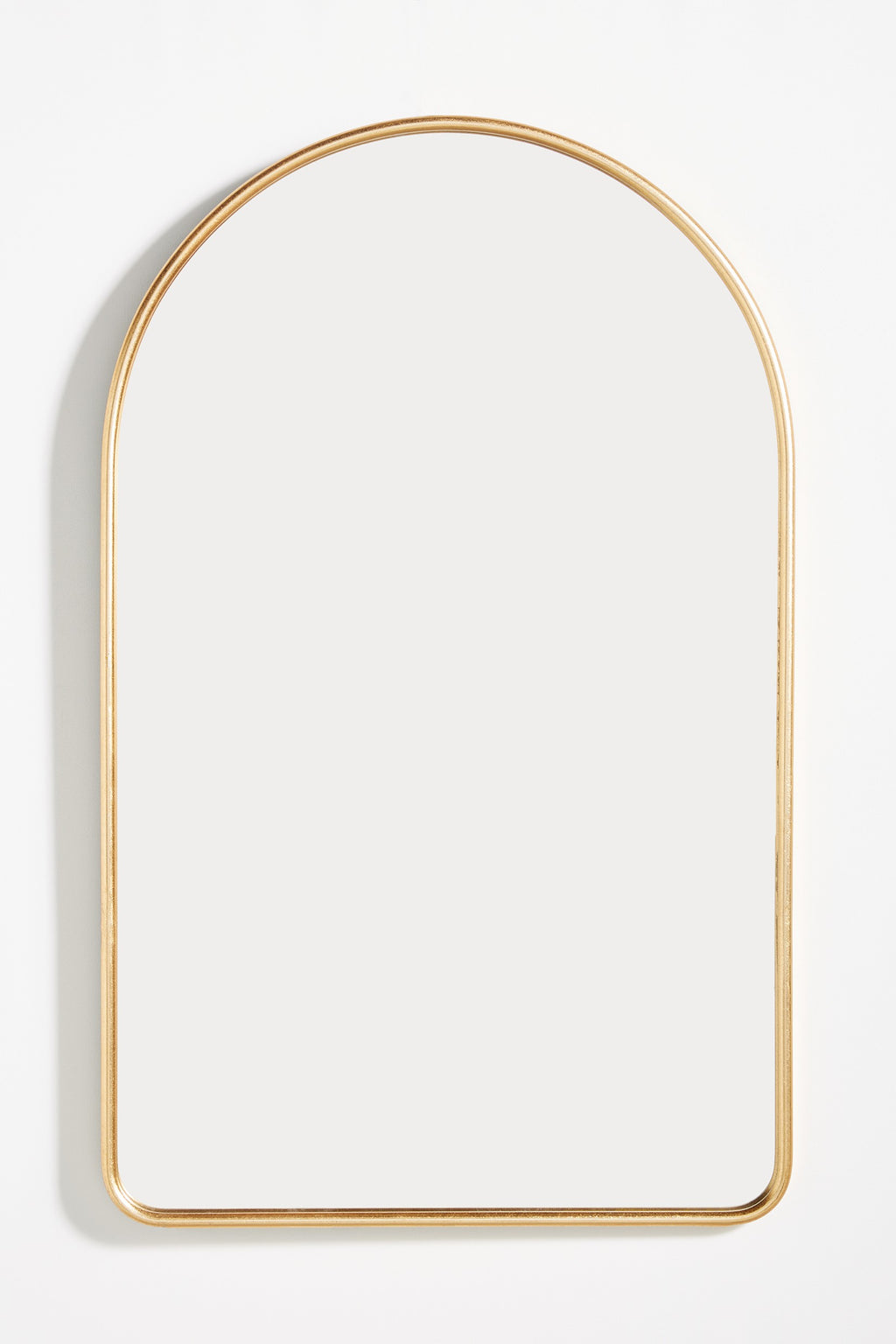 Stilla Thin Metal Arch Wall Mirror, 38 in in 070 Gold, product view 7