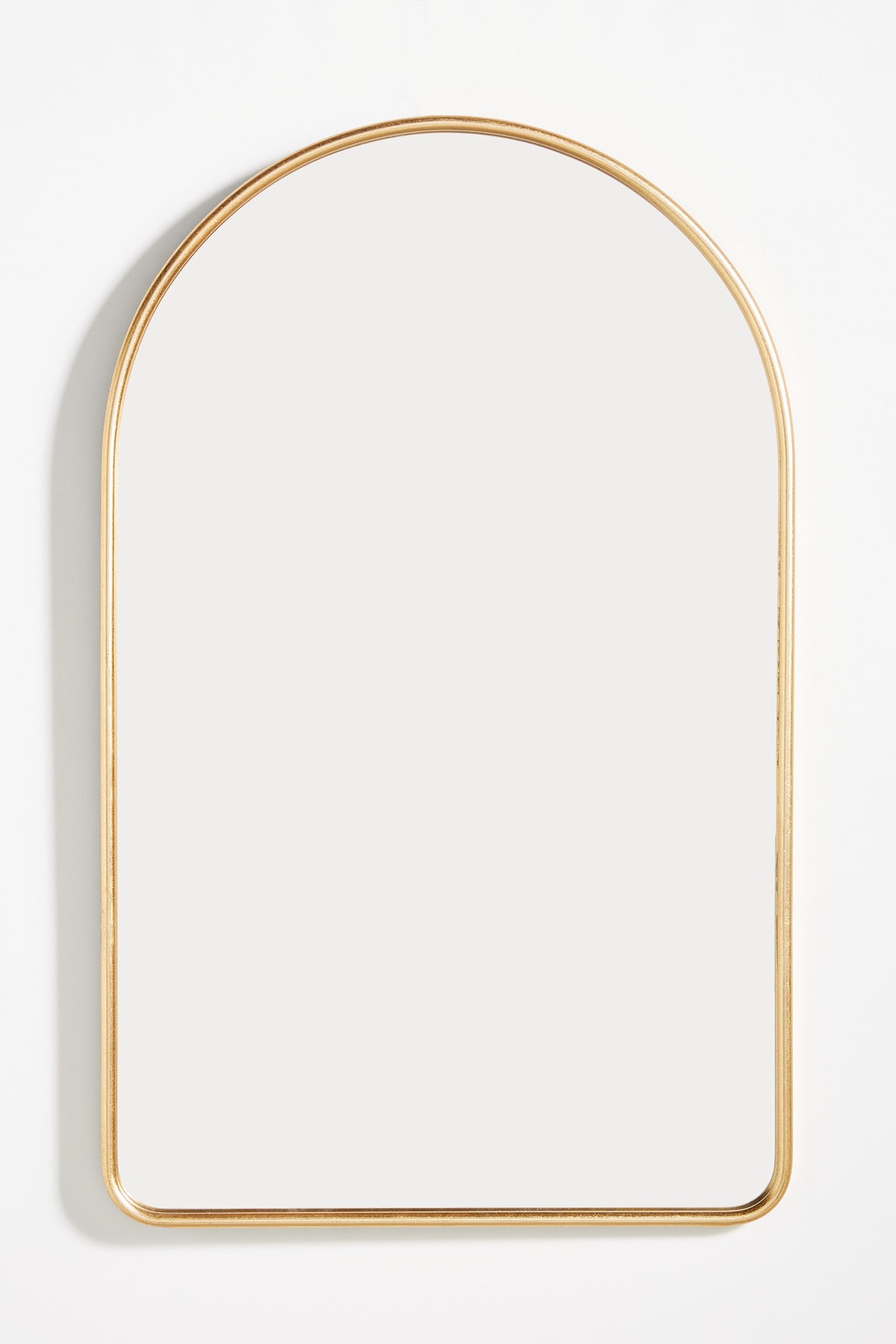 Stilla Thin Metal Arch Wall Mirror, 38 in in 070 Gold, product view 7