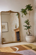 Katla Ornate Gold Mirror, Mantel or Floor Size in 070 Gold, product view 1