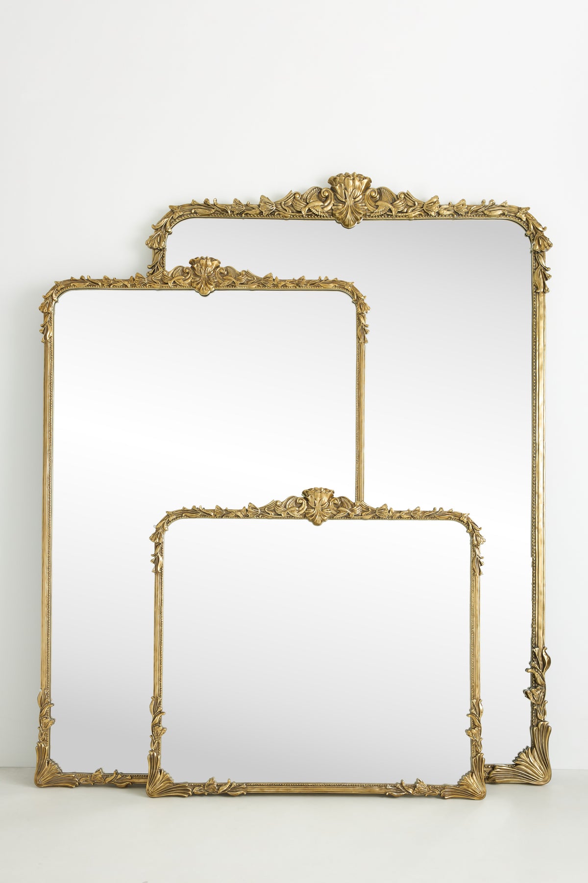 Katla Ornate Gold Mirror, Mantel or Floor Size in 070 Gold, product view 6