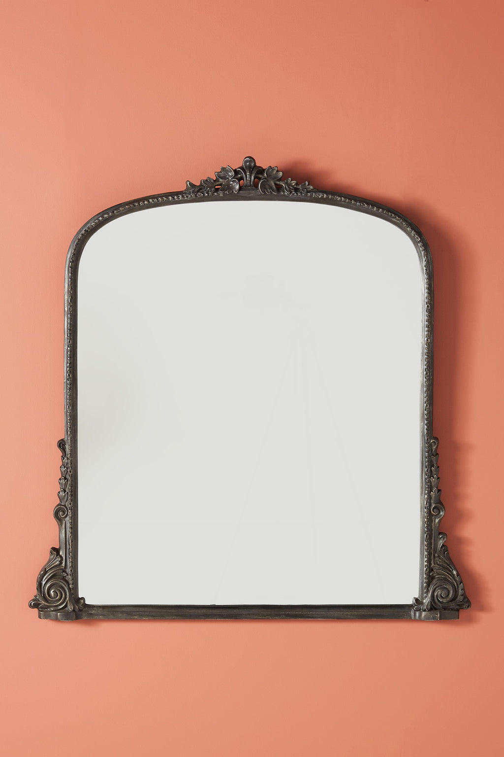 Hekla Baroque Arched Wall Mirror, 3 ft in Antique Black, product view 2