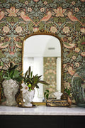 Hekla Baroque Arched Gold Bathroom Mirror, 32 in, product view 1