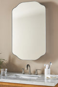 Ilmur Curved Mirrored Medicine Cabinet, Bronze Finish in 007, product view 1
