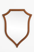 Ragnar Mahogany Shield Wall Mirror, Flared Top in 020 Brown, product view 1