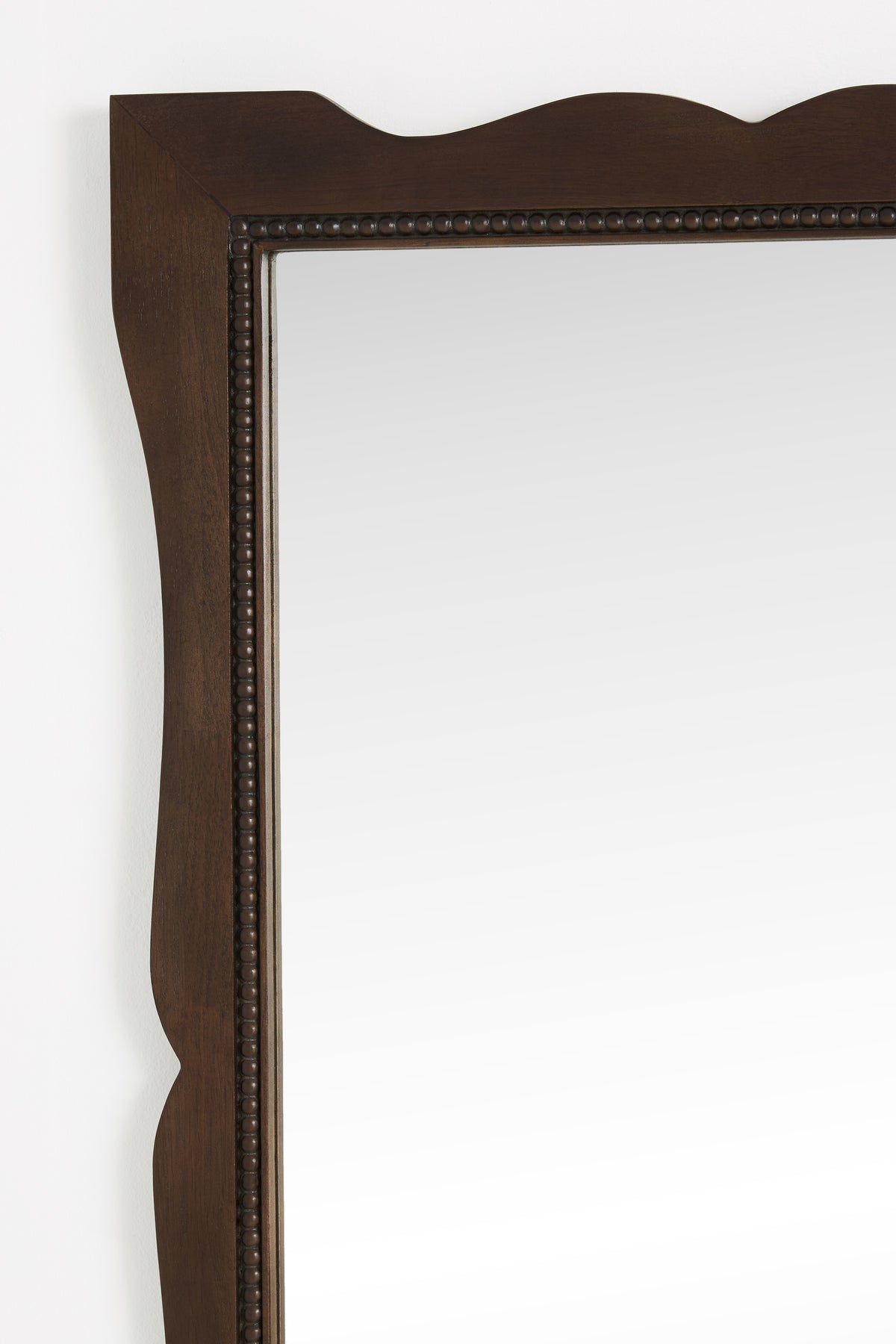 Krummi Black Mahogany Wavy Wall Mirror, product view 2