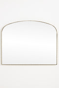 Krona Scalloped Gold Metal Arched Mantel Mirror in 070 Gold, product view 1
