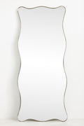 Atli Wavy Gold Metal Leaner Mirror, 79 in in 070 Gold, product view 1