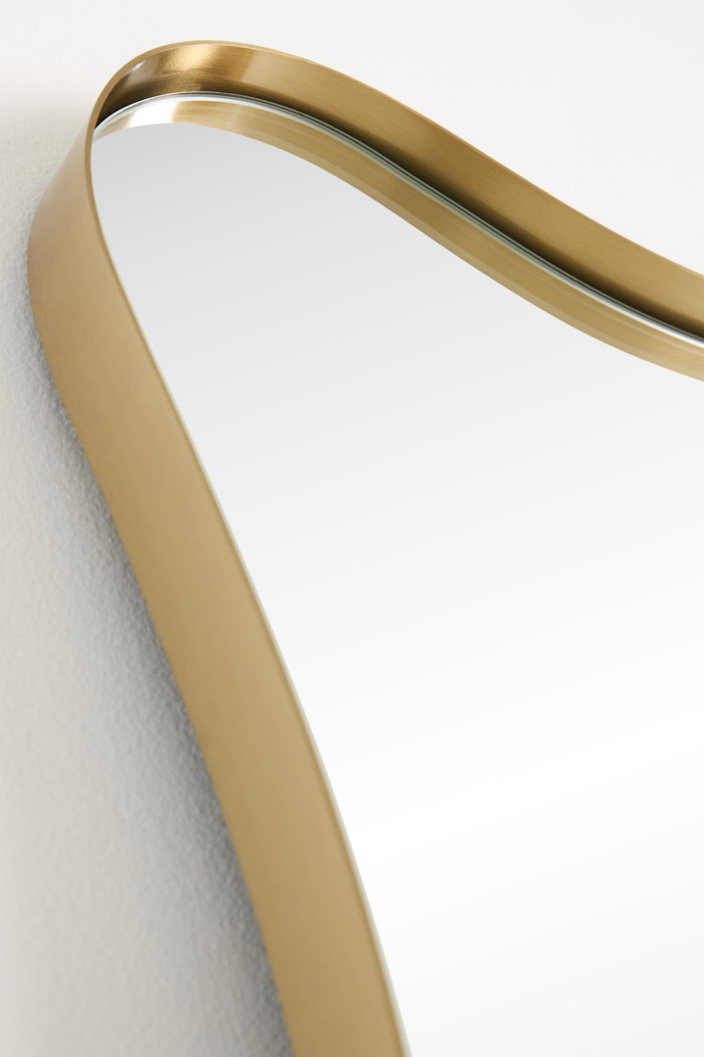 Atli Wavy Gold Metal Leaner Mirror, 79 in in 070 Gold, product view 2